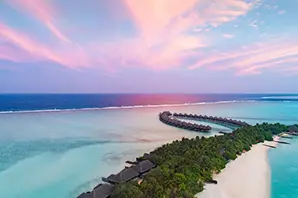 Taj-Exotica-Resort-and-Spa-Maldives_Aerial_Sunset-Shot